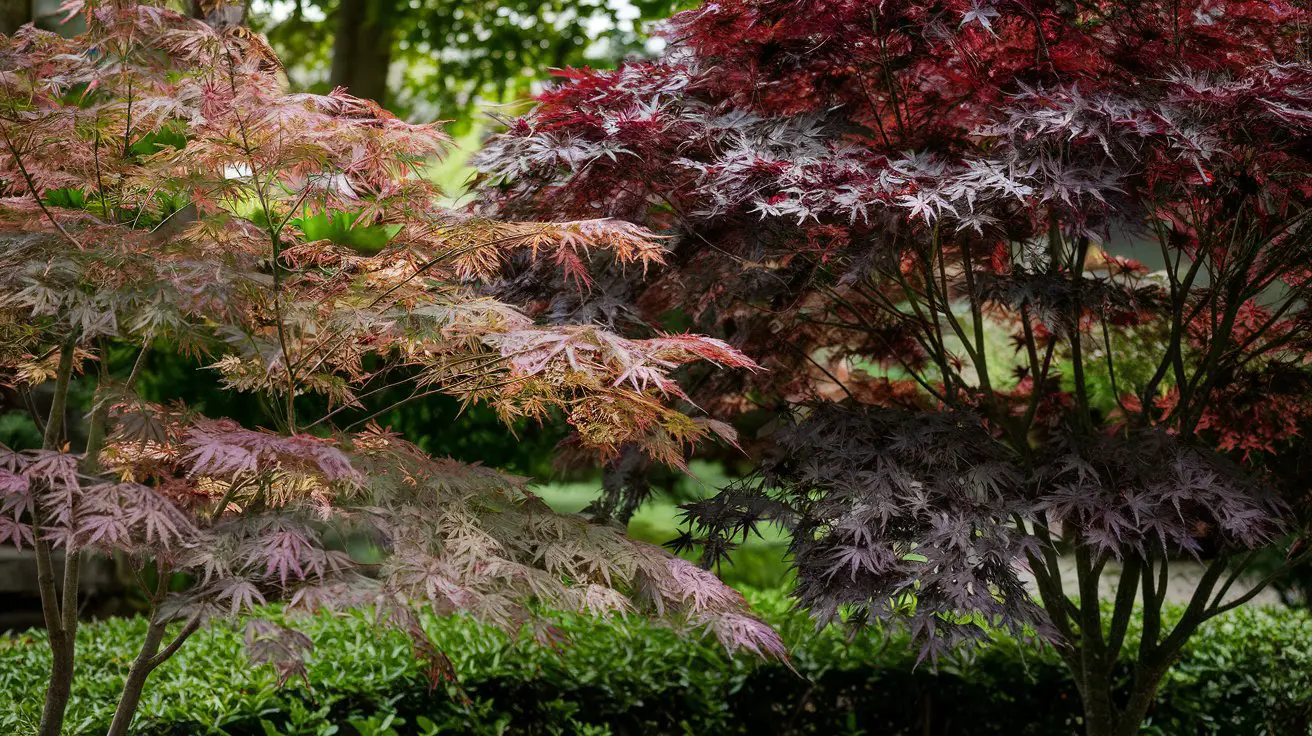 acer palmatum atropurpureum vs bloodgood