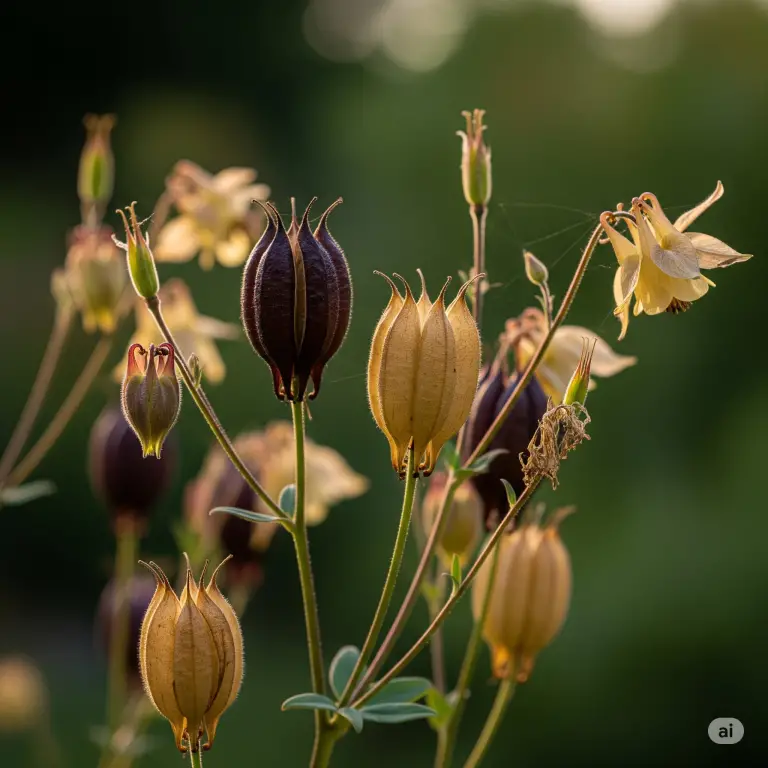 aquilegia seed pods